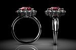 Ruby Ring Stock Photo