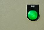 Run Button Switch Stock Photo