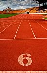 Running Track Number Stock Photo