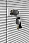 Safe And Key Stock Photo