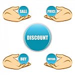 Sale And Discount Tags Stock Photo