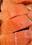 Salmon Fillet Stock Photo