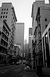 San Francisco's Downtown Street, Usa Stock Photo