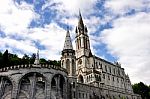Sanctuary Of Lourdes, France Stock Photo