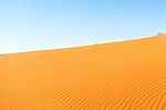 Sand Dune In The Namibian Desert Near Sossusvlei Stock Photo