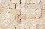 Sand Stone Brick Wall Stock Photo