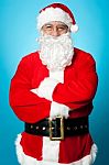 Santa Claus Posing With Confidence Stock Photo