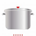 Saucepan Icon .  Flat Style Stock Photo