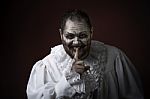 Scary Evil Clown Stock Photo