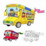 School Bus Stock Photo