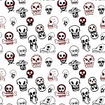 Seamless Pattern Of Animal Skull Background Stock Photo