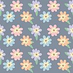 Seamless Pattern Of Flower Illustration Background Stock Photo