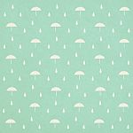 Seamless Raindrops Pattern With Umbrella Stock Photo