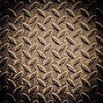 Seamless Steel Diamond Plate Texture Stock Photo
