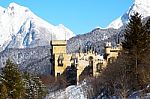 Seefeld Castle Covered In Snow Stock Photo