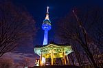 Seoul Tower,namsan Tower In Korea Stock Photo