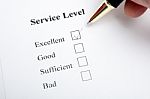 Service Level Stock Photo