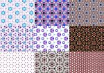 Set Of Abstract Background Pattern Stock Photo