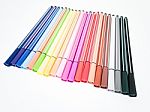 Set Of Colorful Marker Paint Pen Isolated Stock Photo