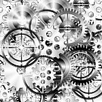 Set Of Gears Wheels Stock Photo