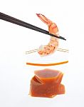Shrimp And Sauce Stock Photo