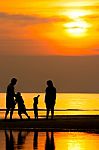 Silhouette Life Stock Photo