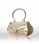 Silver Handbag Stock Photo