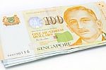 Singapore Dollar Notes Stock Photo