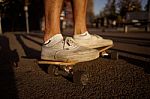 Skateboarding Teenager/man/boy Stock Photo