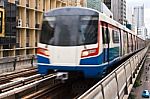 Sky Train In Bangkok Stock Photo