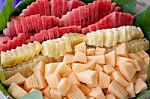 Sliced Fruits Stock Photo