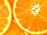 Slices Of Fresh Orange Texture Background Stock Photo