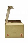 Small Cardboard Box Stock Photo