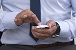 Smart Phone And Zooming Stock Photo