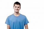Smart Smiling Young Man Stock Photo