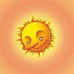 Smiley Sun Stock Photo