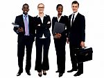 Smiling Business Team Stock Photo