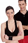 Smiling Fitness Trainers Stock Photo