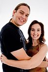 Smiling Playful Young Couple Stock Photo