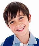 Smiling Schoolboy Stock Photo