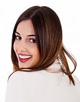 Smiling Young Woman Stock Photo