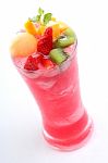 Smoothie With Fruits Stock Photo
