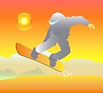 Snowboard Stock Photo