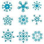 Snowflakes Icon Stock Photo