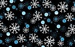 Snowflakes On Dark Background Stock Photo