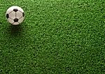 Soccer Ball On The Grass Stock Photo