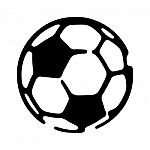 Soccer Ball Simple Style Stock Photo
