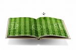Soccer Book Concept Stock Photo