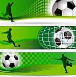 Soccer football tournament banner Stock Photo