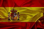 Spain Grunge Waving Flag Stock Photo